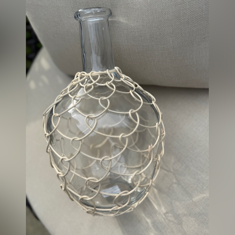 Boho Glass Bottle Vase - Picture 12 of 15